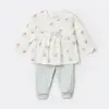 Bibaby Organik 2li Takım Pretty Ears Bunny Mint - Ekru
