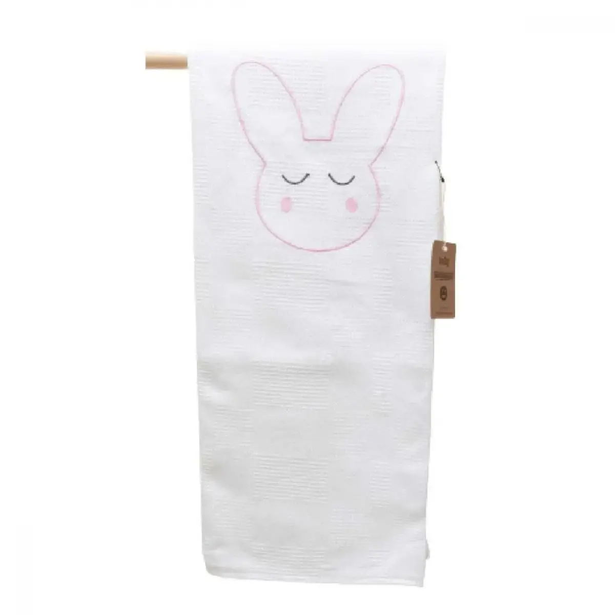 Baby Mammas Pike Beyaz - Pembe Tavşanlı 80x90cm Baby Mammas Pike Beyaz - Pembe Tavşanlı 80x90cm