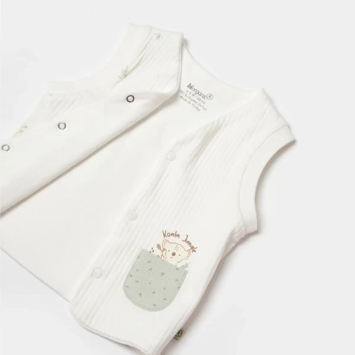 Bibaby Organik Yelek Koala Jungle Mint