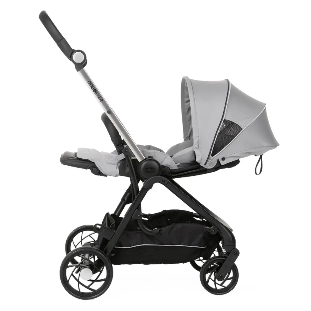 Chicco One4Ever Bebek Arabası Silver Leaf