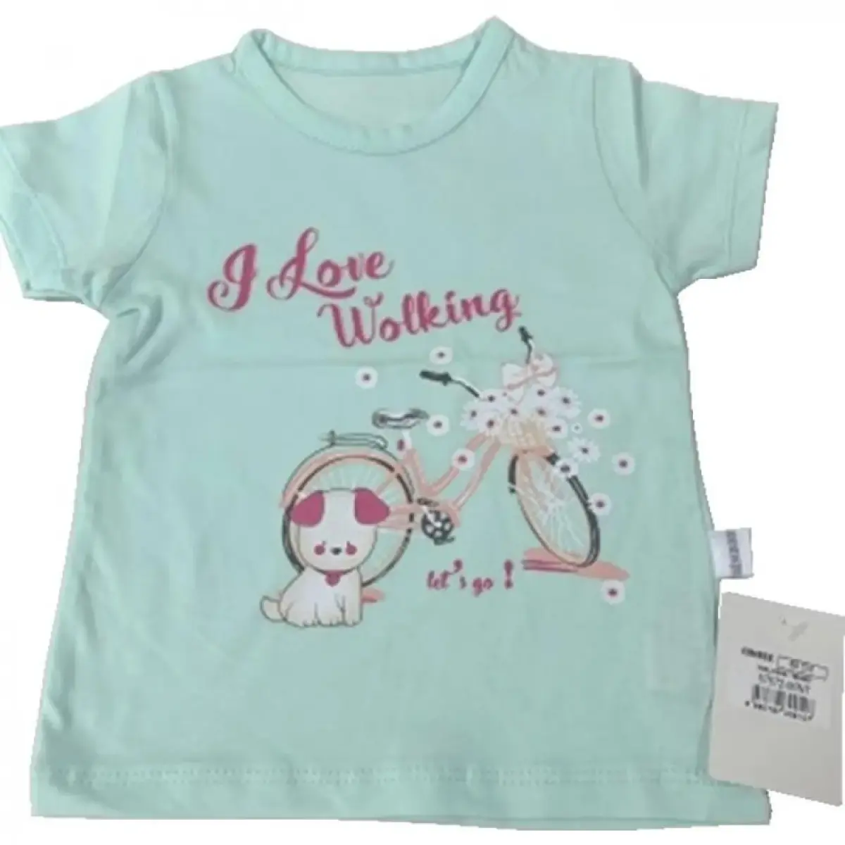 Bibaby T-Shirt Bimboo Walking Mint Bibaby T-Shirt Bimboo Walking Mint