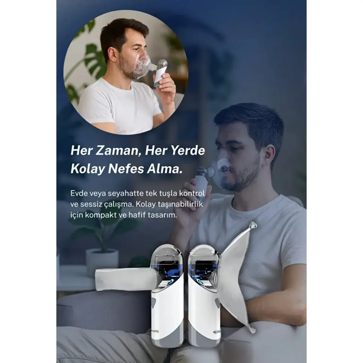 Direct Nexus Taşınabilir Mesh Nebulizatör