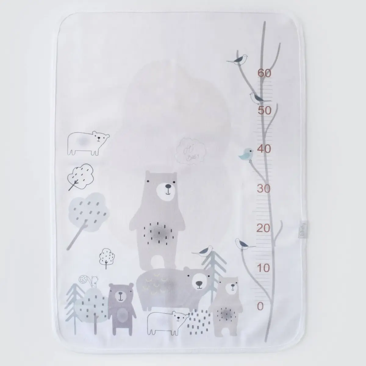 Bibaby Alt Açma Muşamba Bear Family Ekru