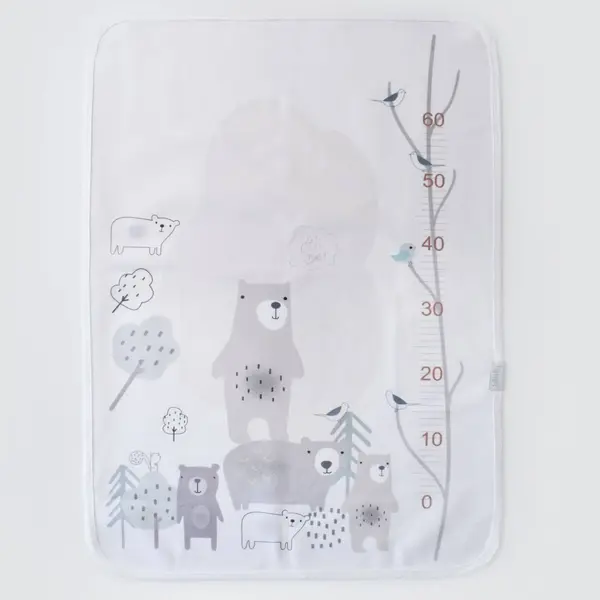 Bibaby Alt Açma Muşamba Bear Family Ekru