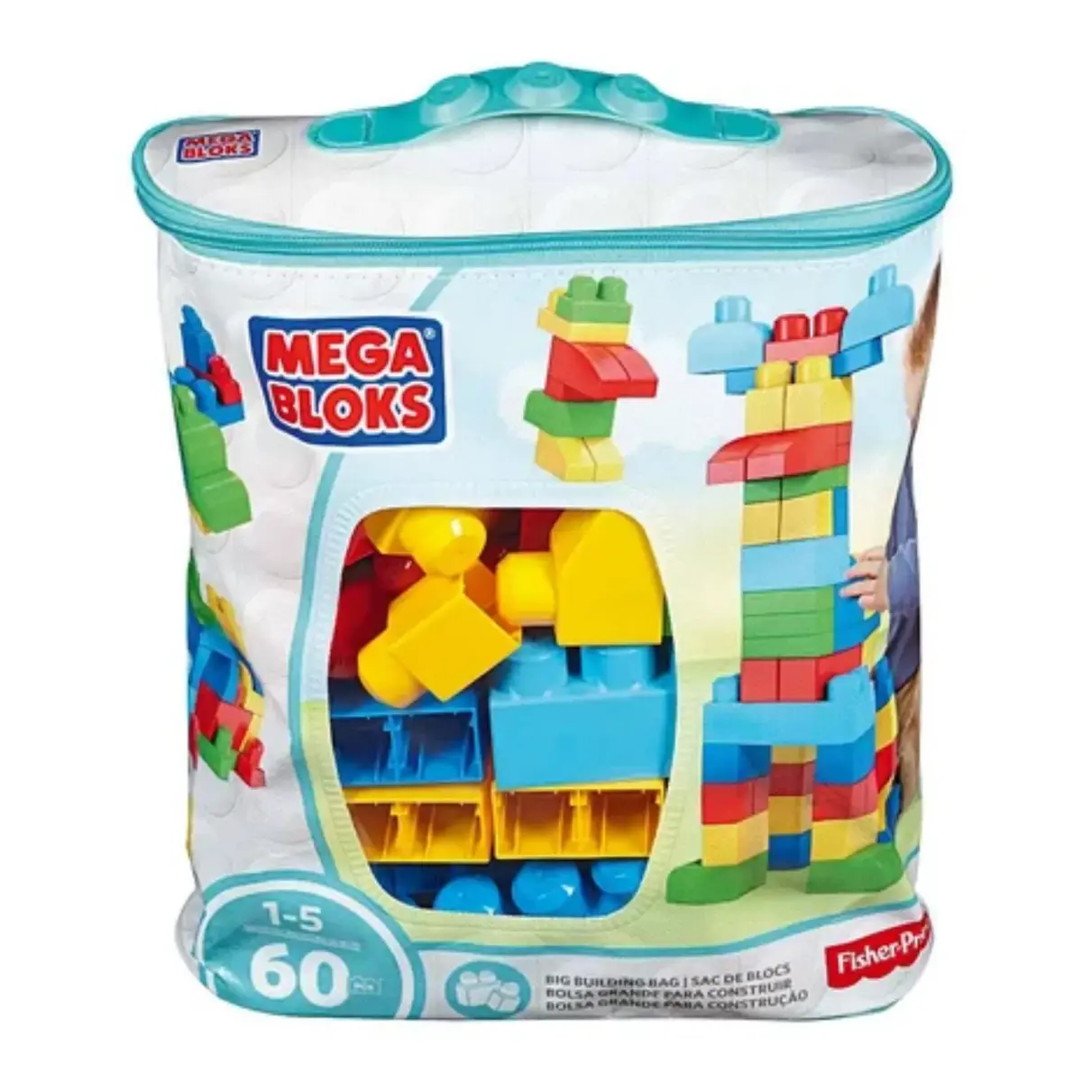 Mega Bloks 60lı Blok Torbaları Mavi