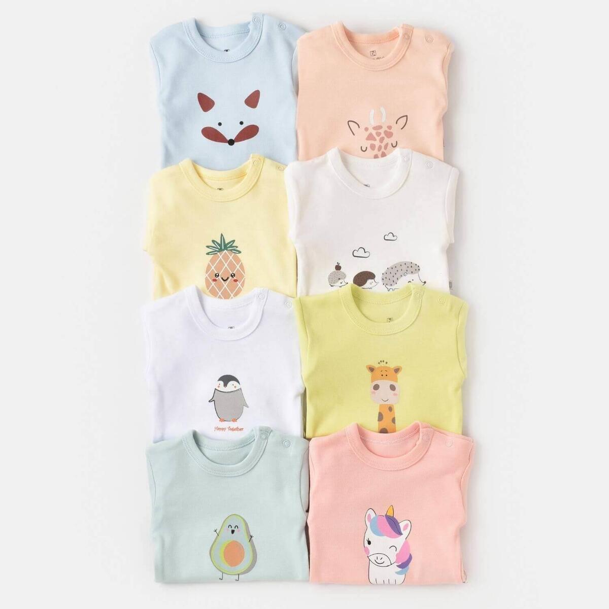 Bibaby Body Kısa Kol Summer Special Ekru