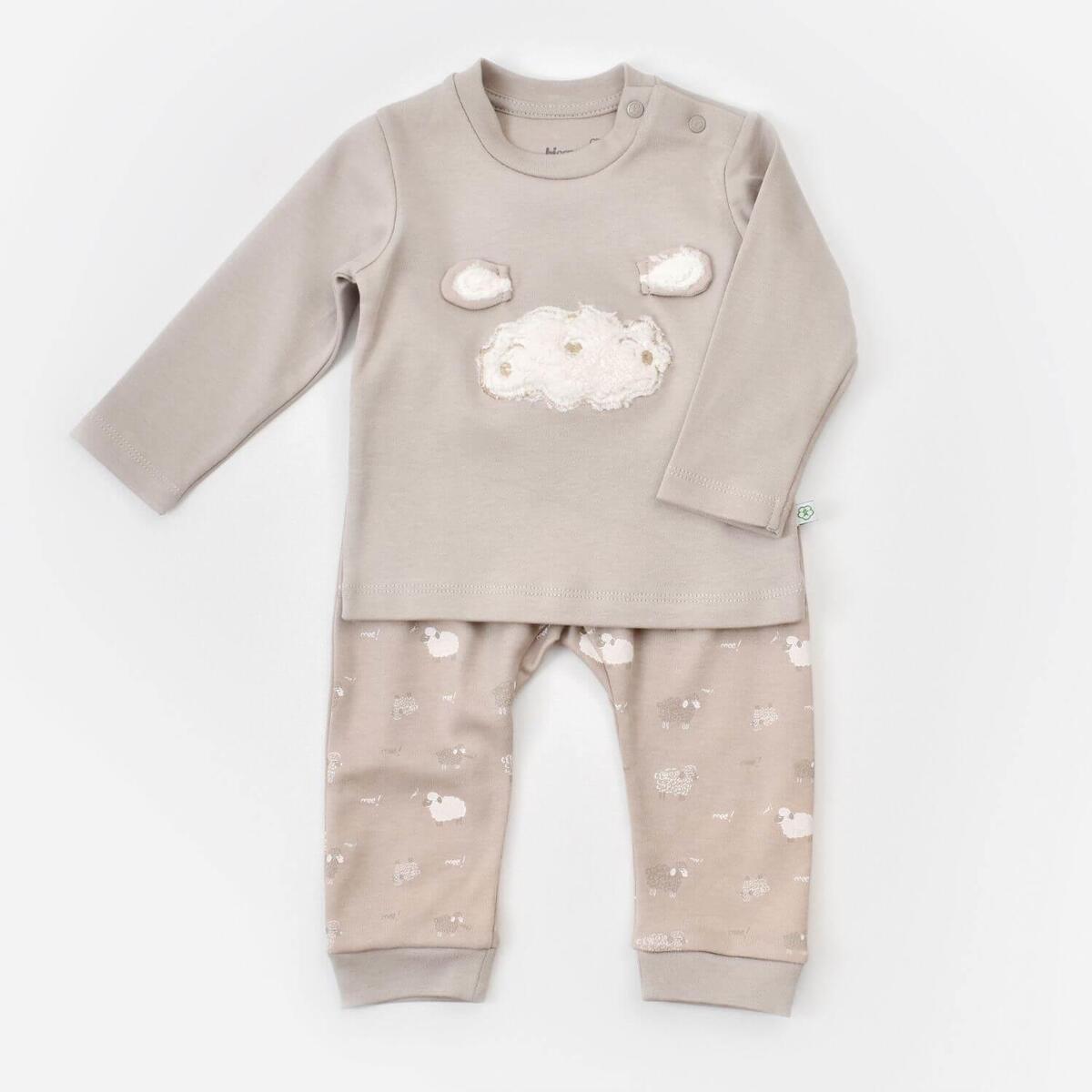 Bibaby Organik 2li Takım Curly Sheep Bej