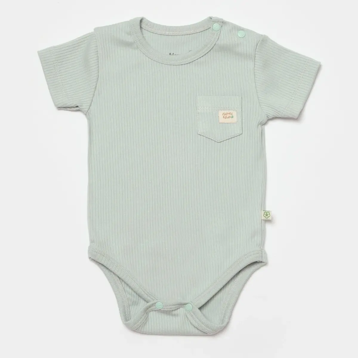 Bibaby Organik Body Kısa Kol Modal Nature Relax Mint