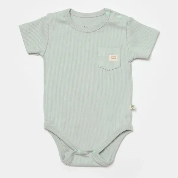 Bibaby Organik Body Kısa Kol Modal Nature Relax Mint