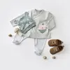 Bibaby Organik Zıbın Takımı 3lü Hug Me Bear Kar Melanj