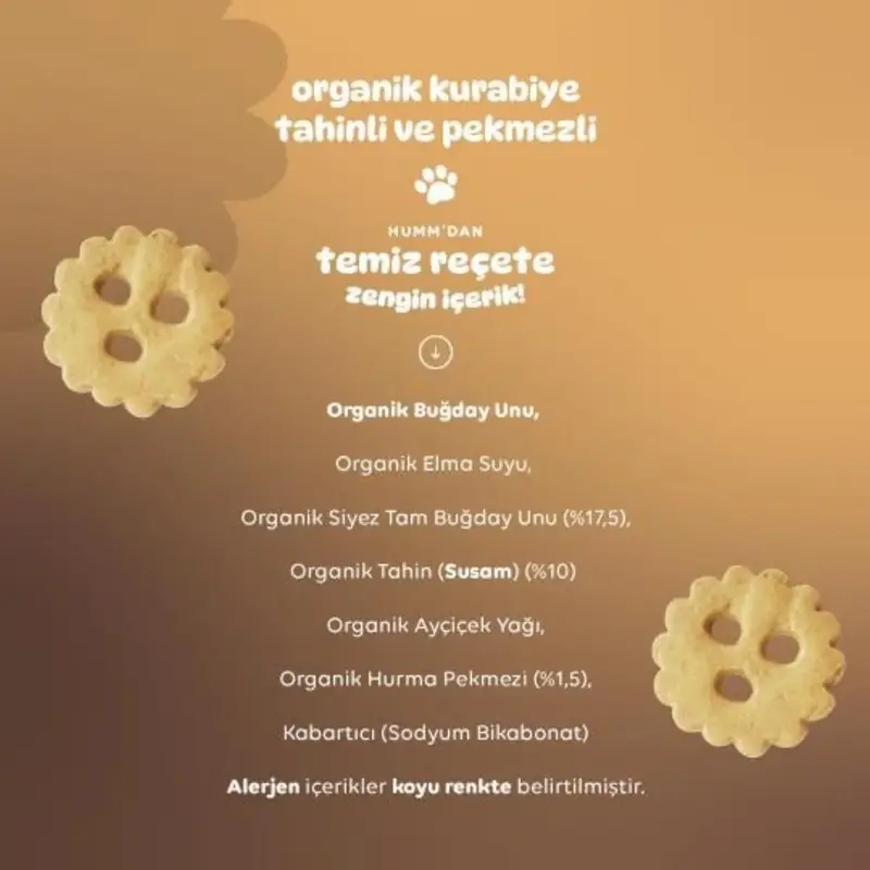 Humm Tahinli ve Pekmezli Vegan Kurabiye 55 gr