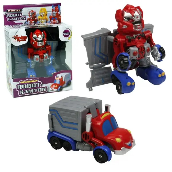 Vardem Kutulu Dönüşebilen Mini Robot Kamyon