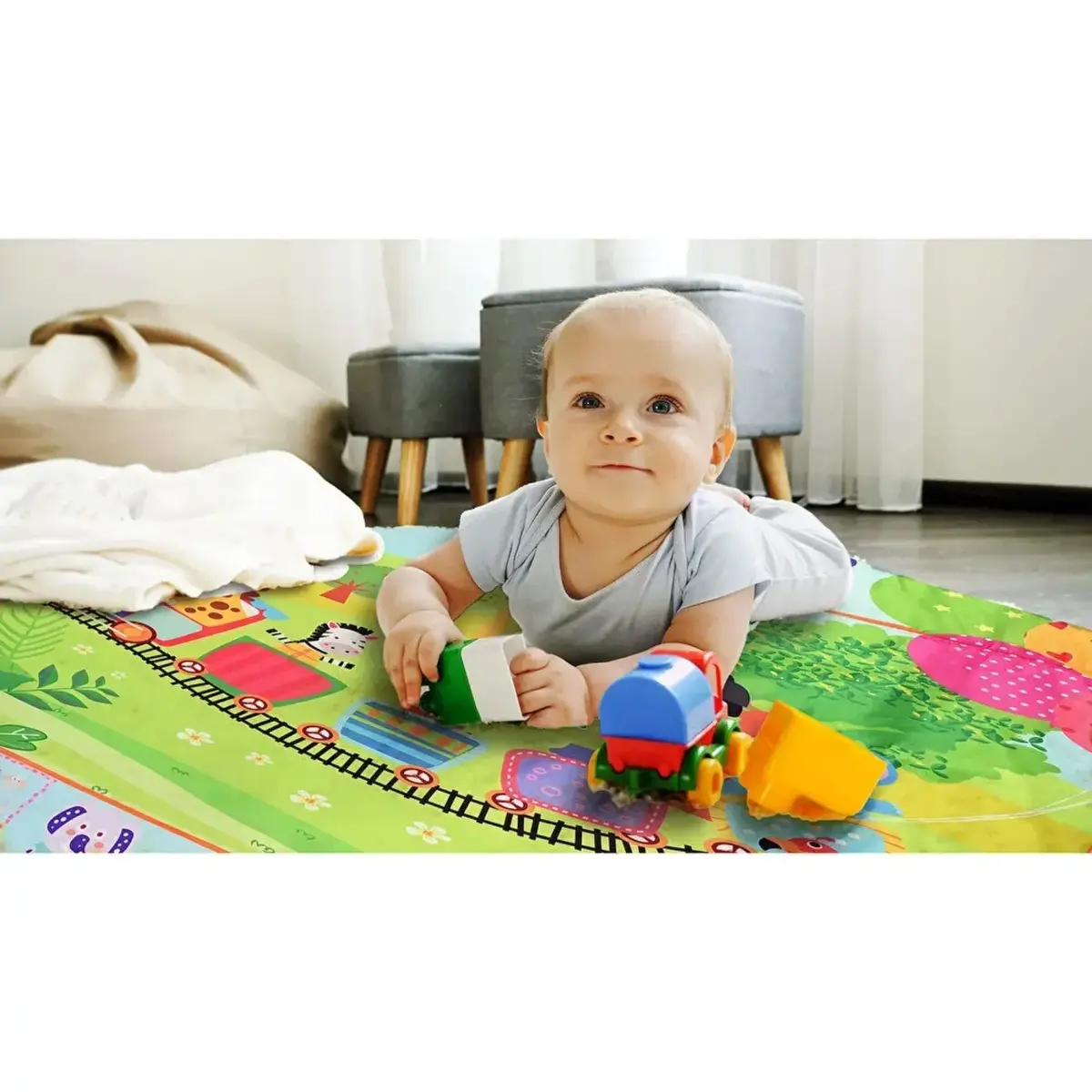 Safemom Oyun Matı Hayvanlar 90x145 cm