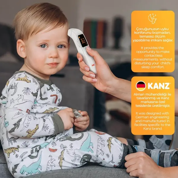 Kanz Dijital Temassız Alından Ateş Ölçer
