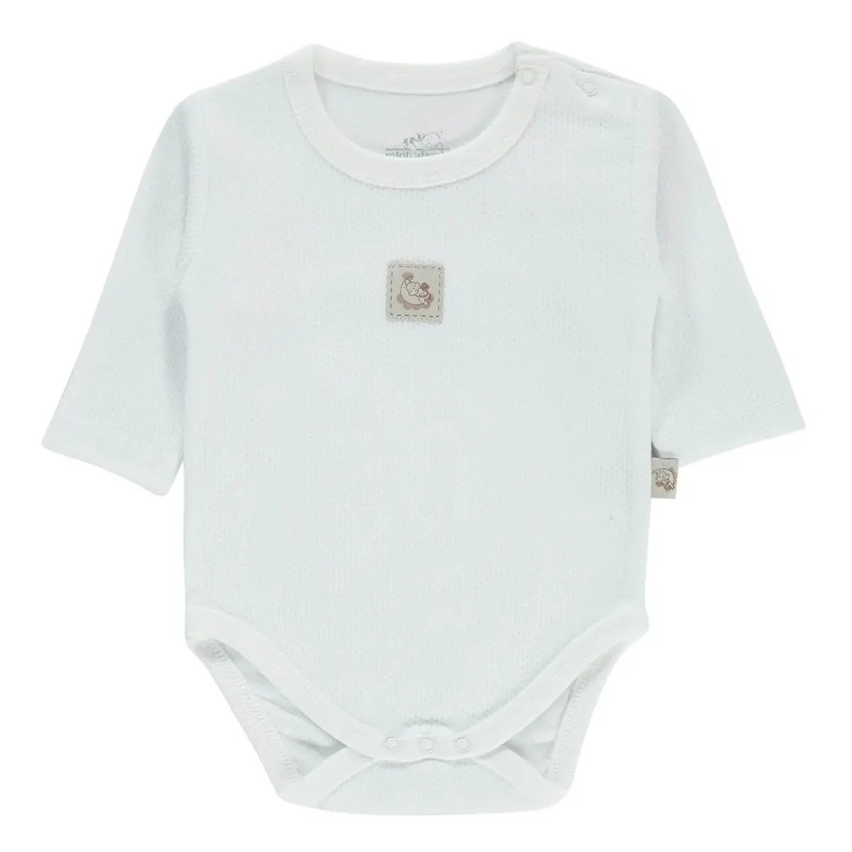 Mini Damla Body Uzun Kol Armalı Beyaz Mini Damla Body Uzun Kol Armalı Beyaz