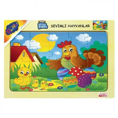 Playwood Ahşap Eğitici Puzzle Sevimli Hayvanlar