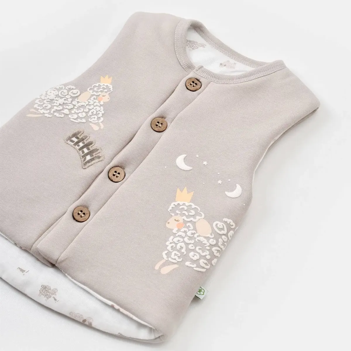 Bibaby Organik Yelek Curly Sheep Bej