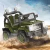 Dolu Commando Akülü Araba Jeep Uzaktan Kumandalı Yeşil 12 Volt