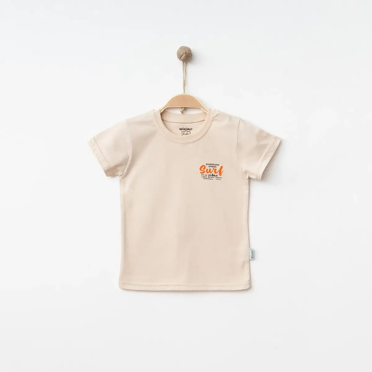 Winimo T-Shirt Surf Baskılı Bej Winimo T-Shirt Surf Baskılı Bej