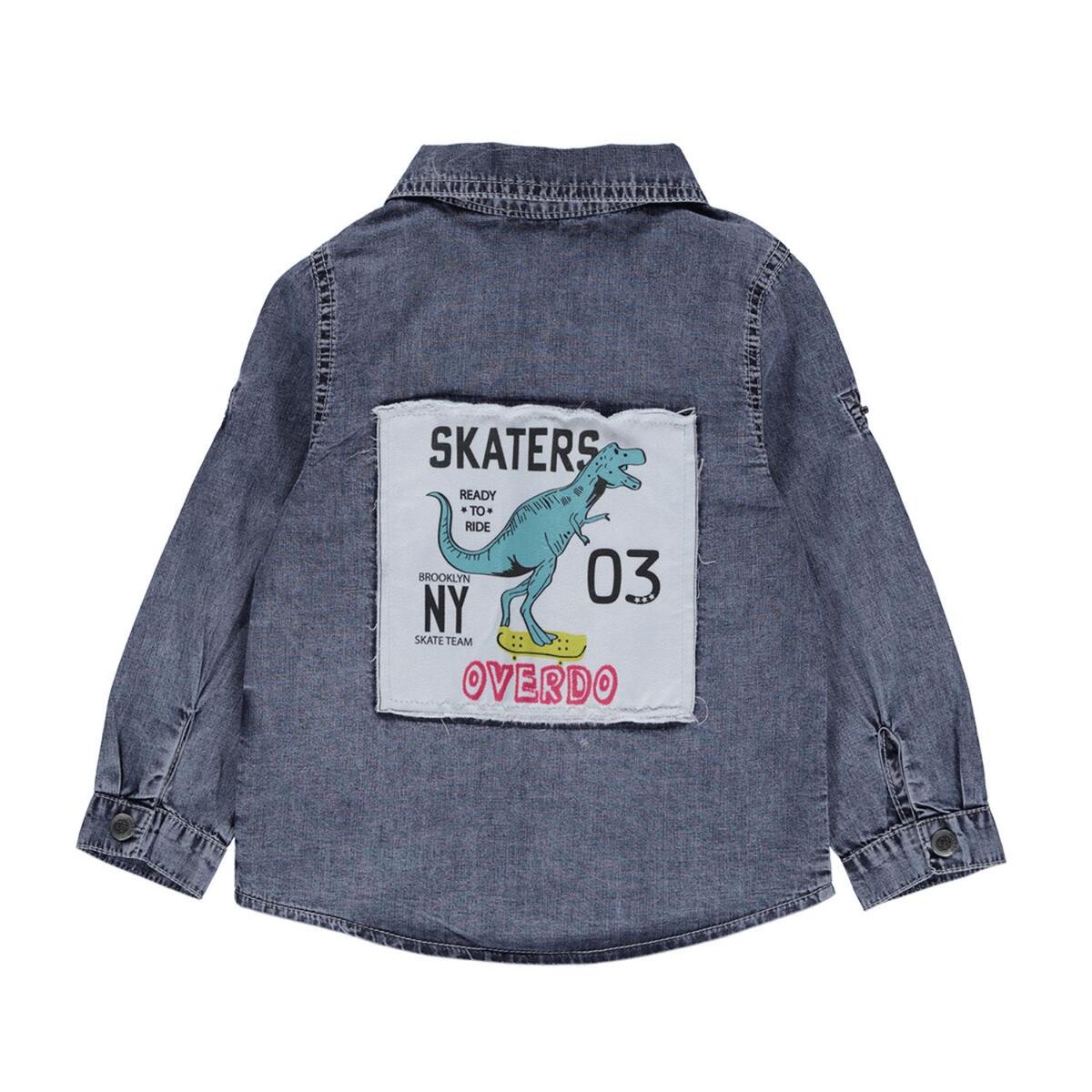 Overdo Gömlek Dinazor Baskılı Kot