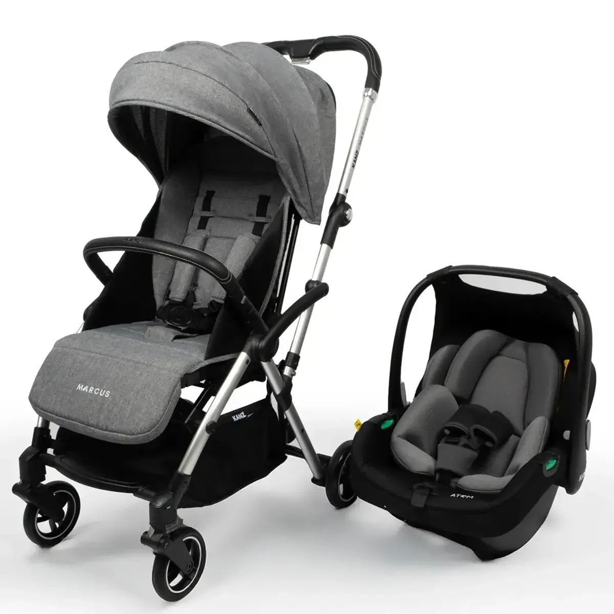 Kanz Marcus Travel Sistem Bebek Arabası Heavy Grey
