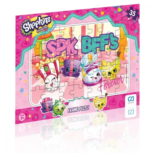 Shopkins Frame Puzzle 35 Parça