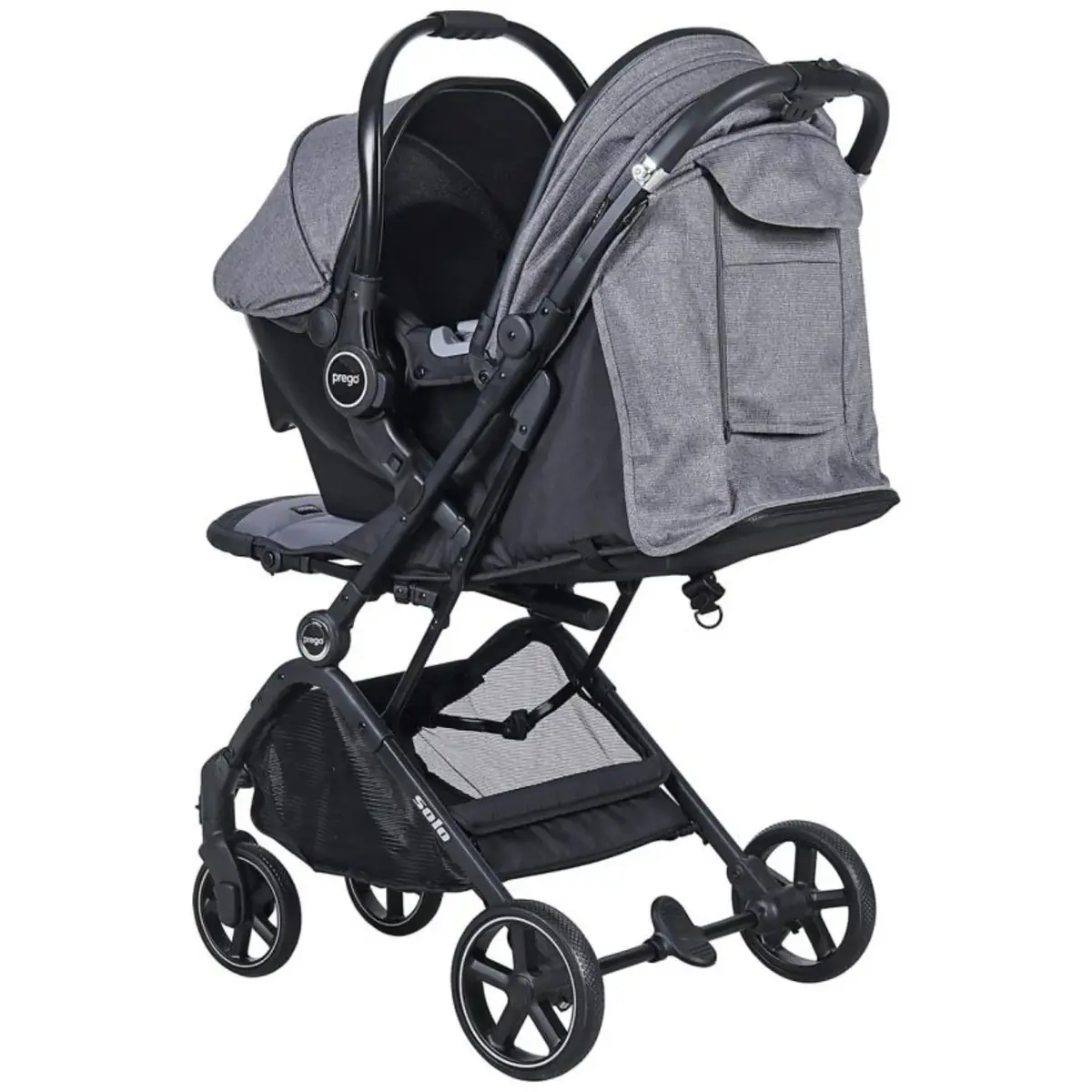 Prego 2032 Solo Travel Sistem Bebek Arabası Gri