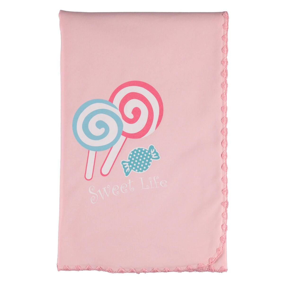 Bibaby Battaniye Sweet Life Pembe - Lacivert