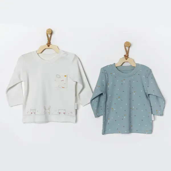 Andy Wawa T-Shirt 2li Happy Birthday To You Ekru