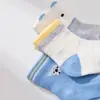 Bibaby Organik Çorap Soket 3lü Papyonlu Koala Mavi