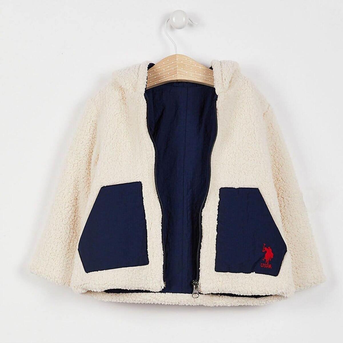 U.S. Polo Hırka Krem Lacivert