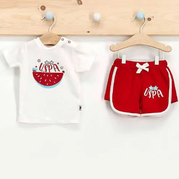 U.S. Polo 2li Takım T-Shirt Krem