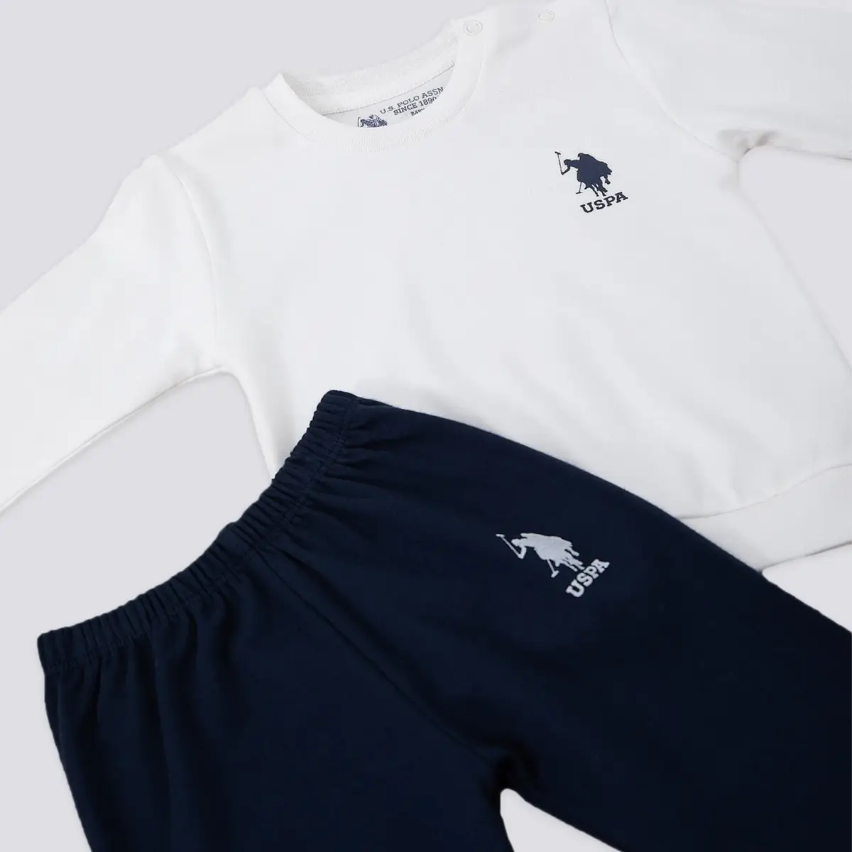 U.S. Polo 2li Takım Sweatshirt Krem