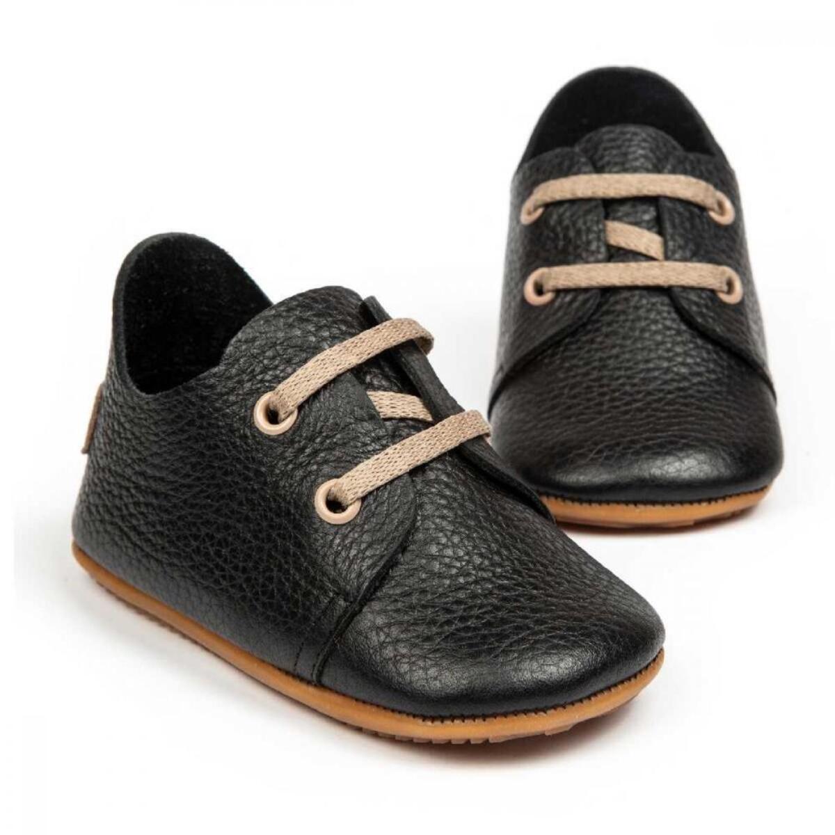 Ella Bonna Bebek Ayakkabısı Hakiki Deri Oxford Siyah