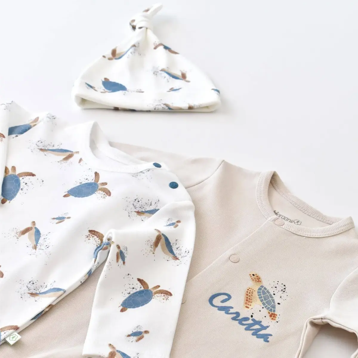 Bibaby Organik Tulum Takımı Tüllü Caretta In Live Taş - İndigo