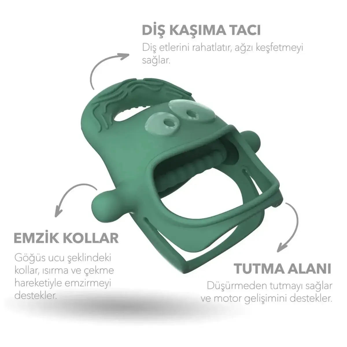 Mochi Diş Kaşıyıcı Yeşil