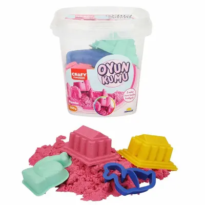 Crafy Oyun Kumu Seti Pembe 350 g