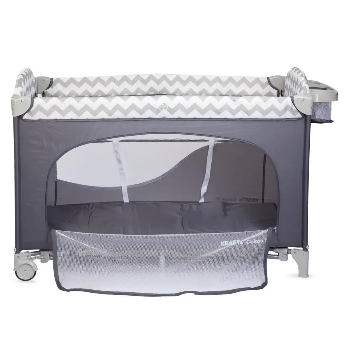 Kraft Calipso Bedside Anne Yanı Oyun Parkı 70x120 cm Dark Grey