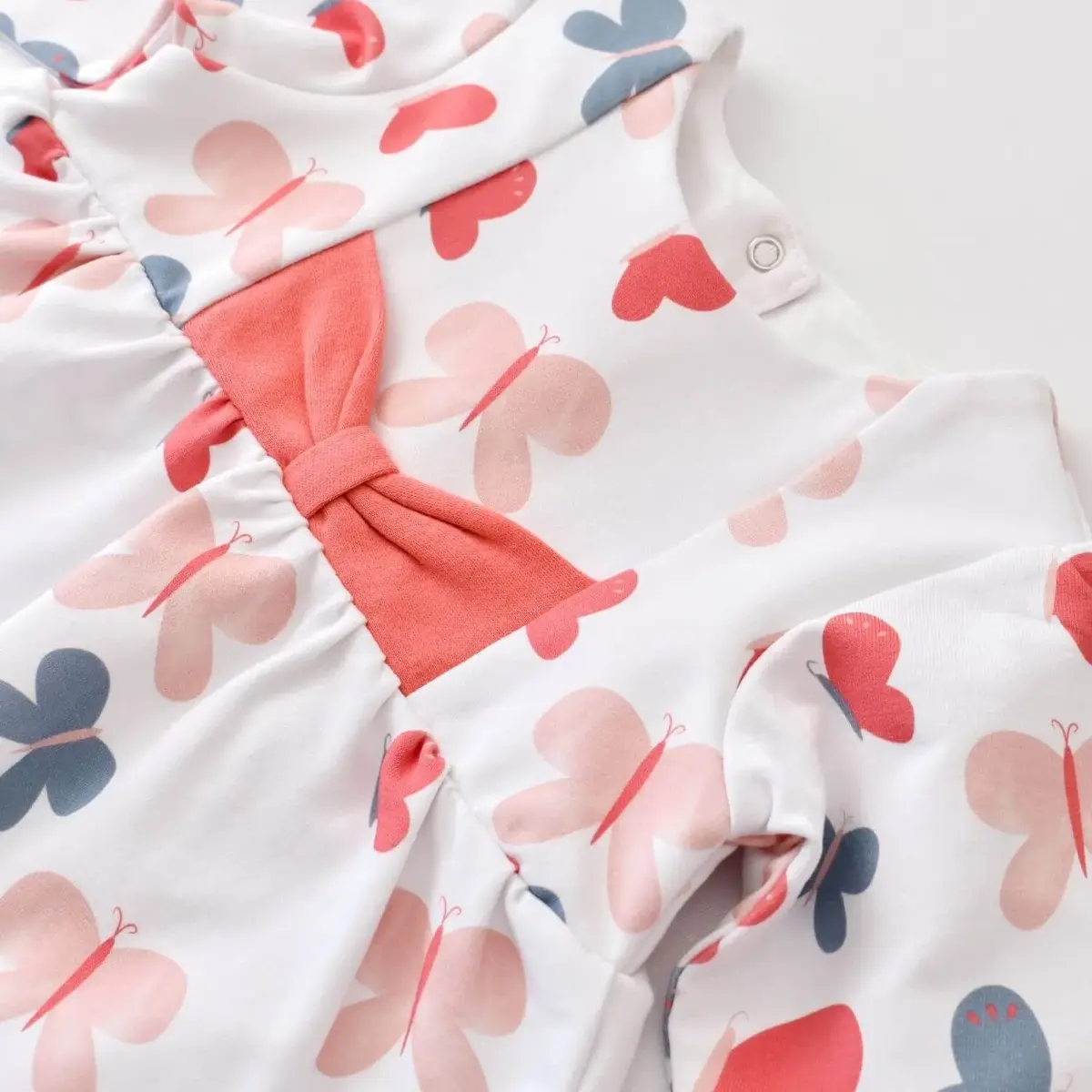 Bibaby Organik Elbise Wild Flowers Coral