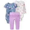 Carter's 3lü Takım Layette Mor