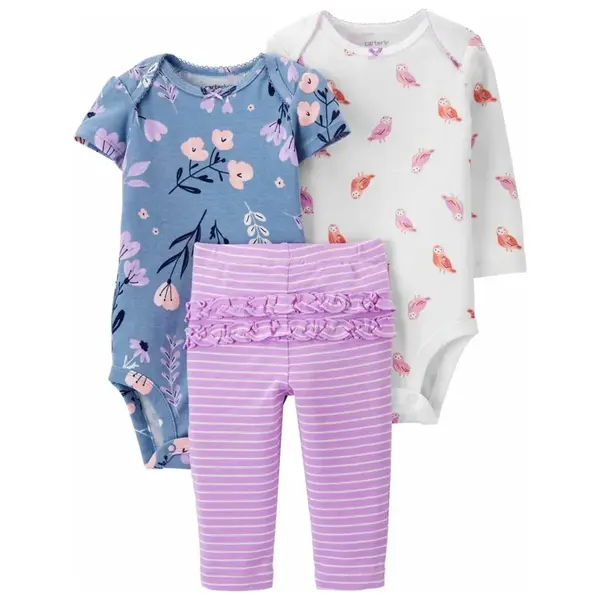 Carter's 3lü Takım Layette Mor