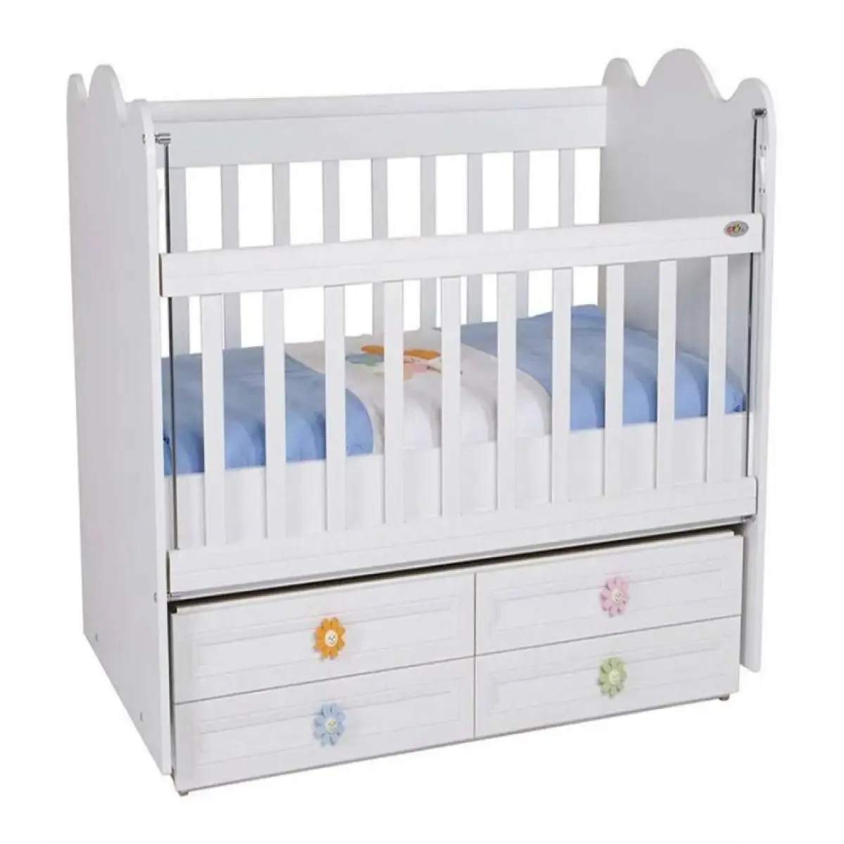 Babyhope 920 Asansörlü Beşik 70x130 cm Beyaz