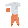 Bibaby Zıbın Takımı 3lü Bimini White Giraffe Turuncu
