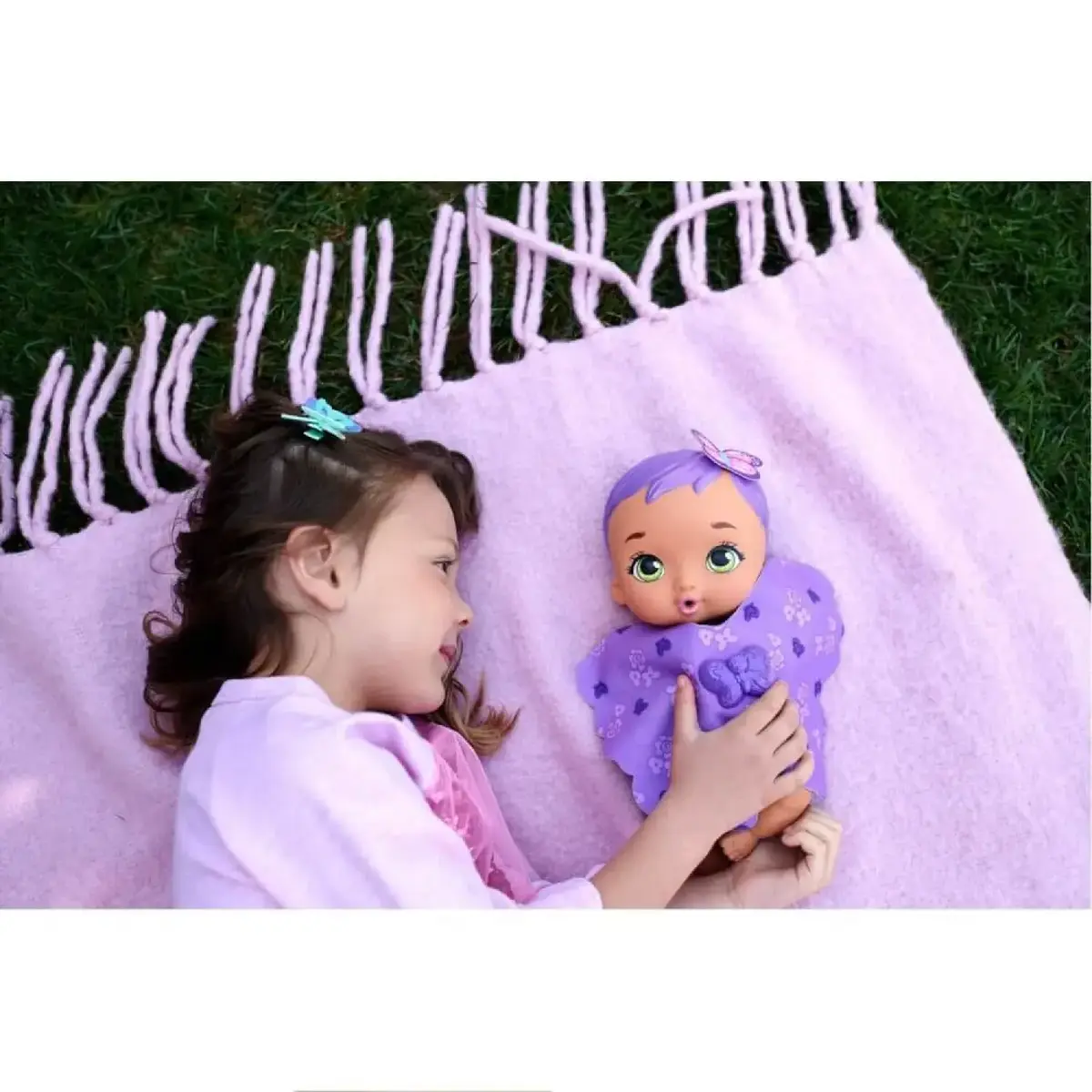My Garden Baby Kelebek Bebeğimin Bakım Zamanı Mor Saçlı Bebek