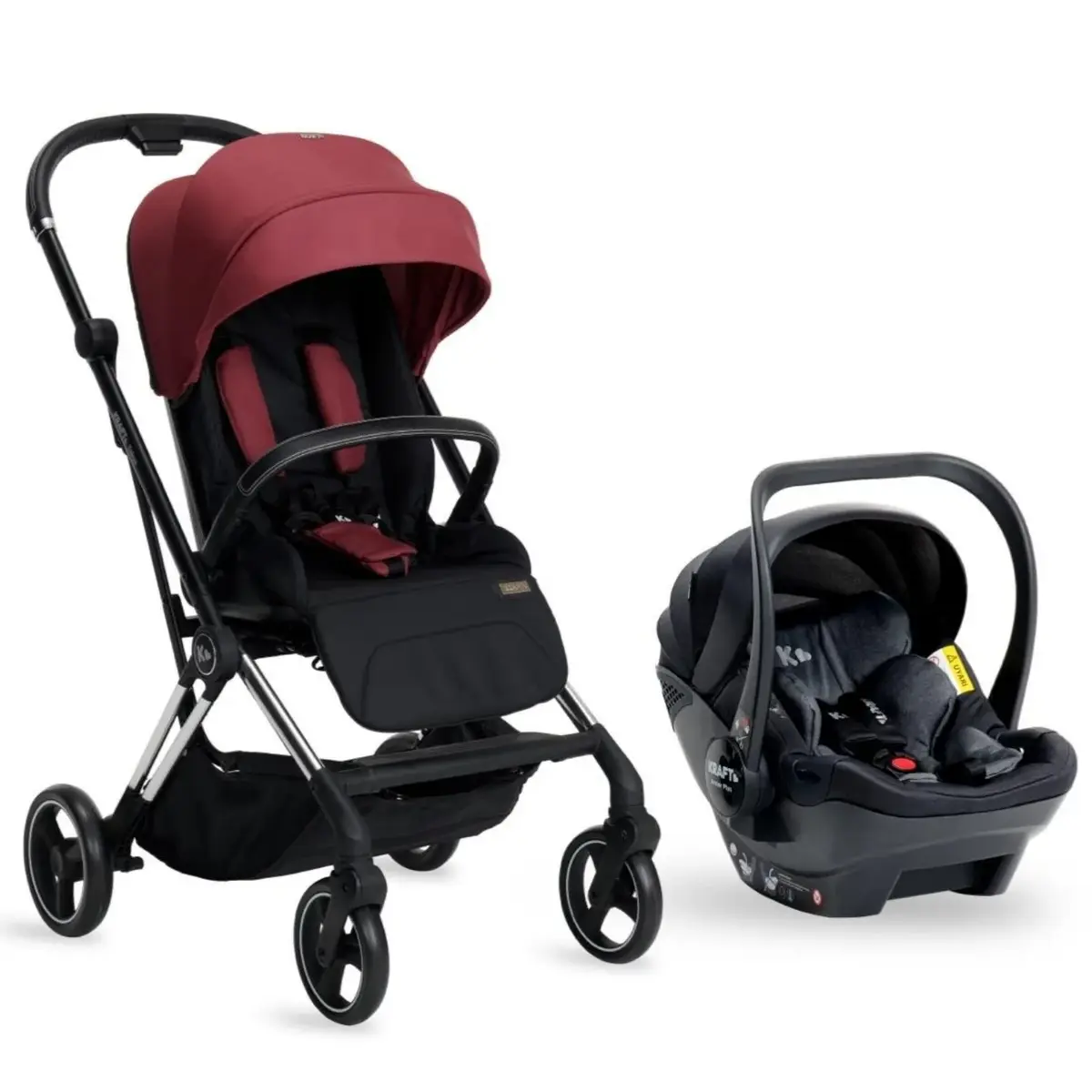 Kraft Tokyo 360 Travel Sistem Bebek Arabası Burgundy Kraft Tokyo 360 Travel Sistem Bebek Arabası Burgundy