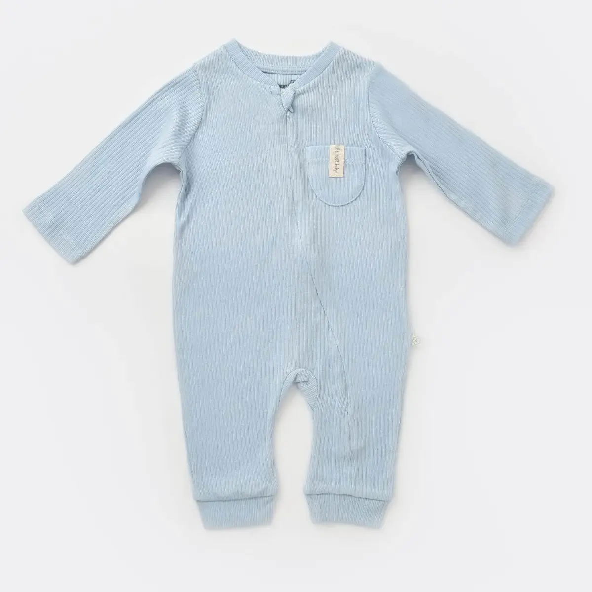 Bibaby Organik Tulum Patiksiz Soft Modal Mavi Bibaby Organik Tulum Patiksiz Soft Modal Mavi