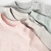Bibaby Organik 2li Takım Nature In Waffle Pembe Melanj