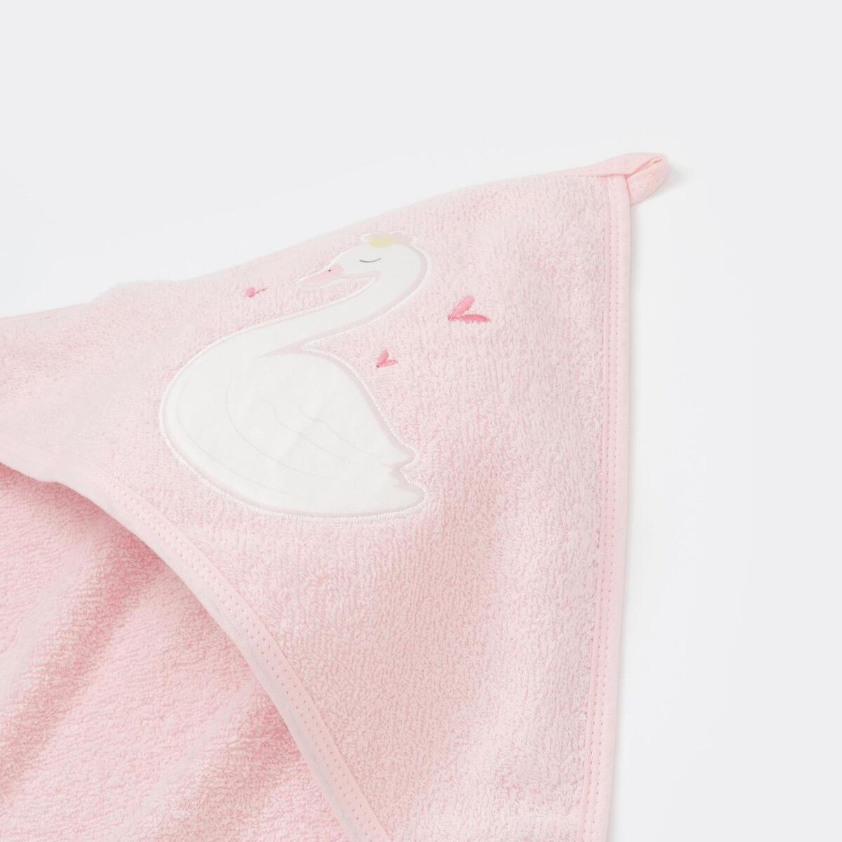 Bibaby Havlu Swan Pembe