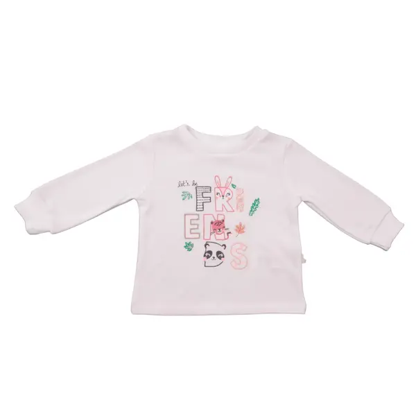 Mini Damla Sweatshirt Friend Beyaz