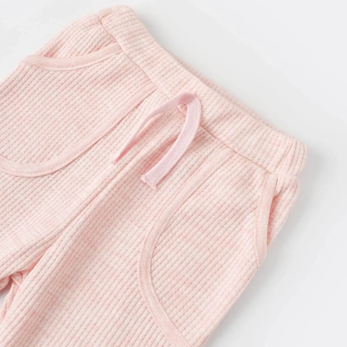 Bibaby Organik 2li Takım Nature In Waffle Pembe Melanj